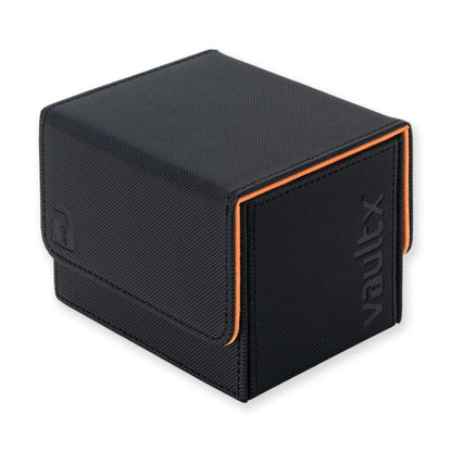 VaultX - Sideloading Deck Box 100+ - Black and Electric Orange