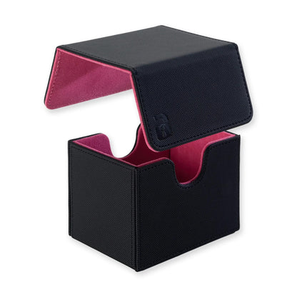VaultX - Sideloading Deck Box 100+ - Black and Electric Pink