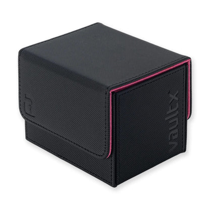 VaultX - Sideloading Deck Box 100+ - Black and Electric Pink