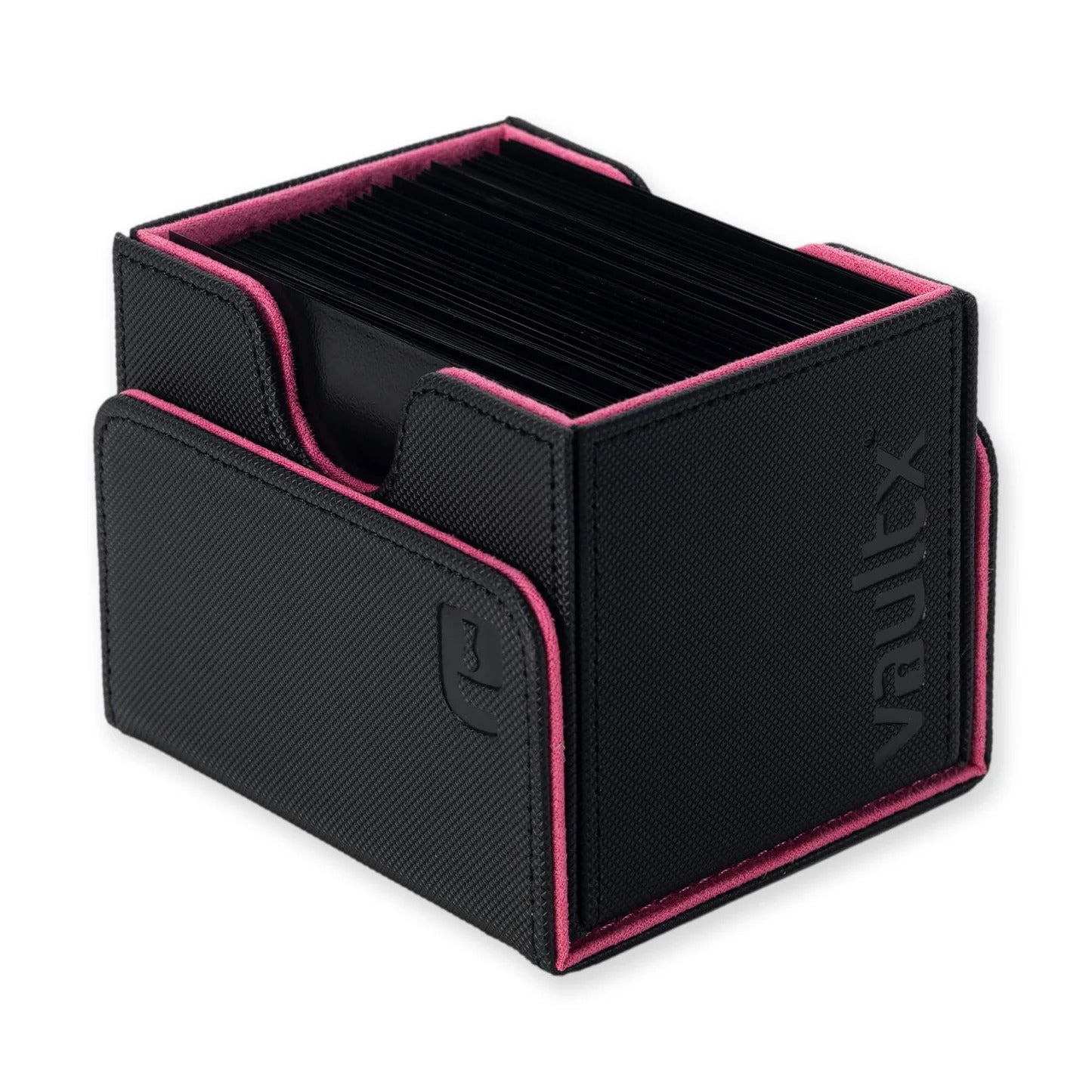VaultX - Sideloading Deck Box 100+ - Black and Electric Pink
