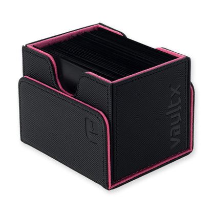 VaultX - Sideloading Deck Box 100+ - Black and Electric Pink