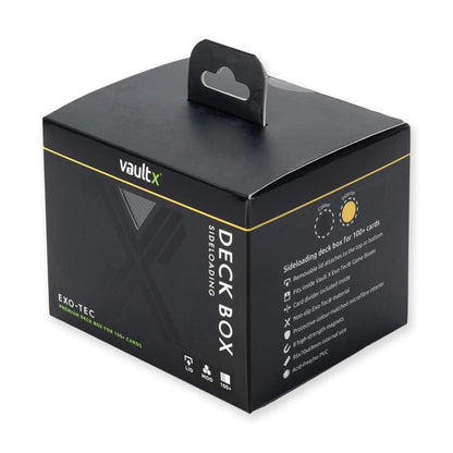 VaultX - Sideloading Deck Box 100+ - Black and Electric Yellow