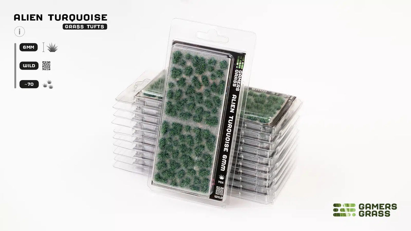 Gamers Grass - Alien Turquoise Tuft (6mm)