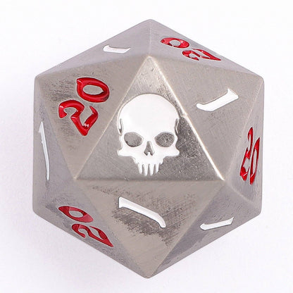 Critical Single D20 - Silver