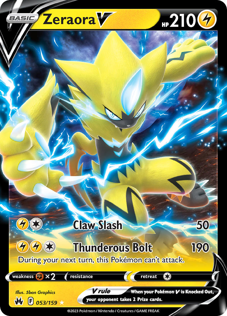 Zeraora V - 053/159 - Scroll and Circuit Games