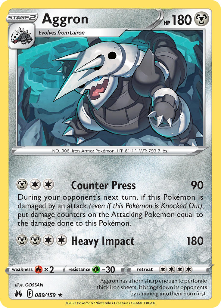 Aggron - 089/159 - Scroll and Circuit Games