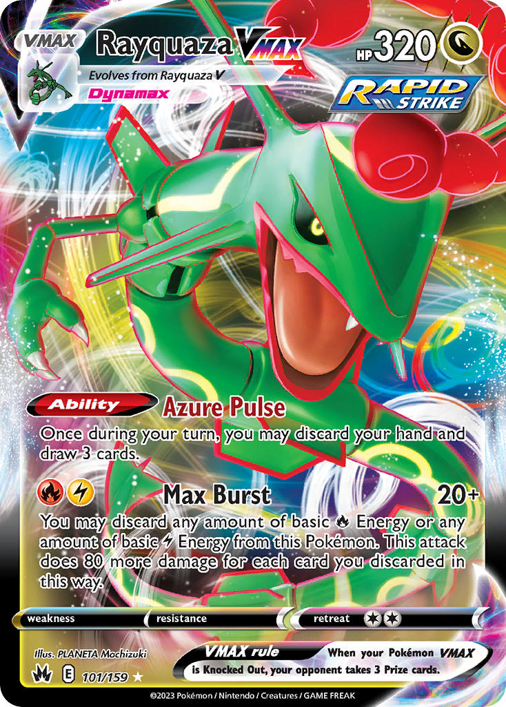 Rayquaza VMAX - 101/159 - Scroll and Circuit Games
