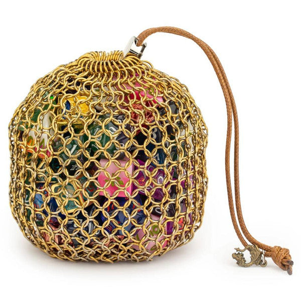 Dice Bag: Hero's Chainmail Gold - Scroll and Circuit Games
