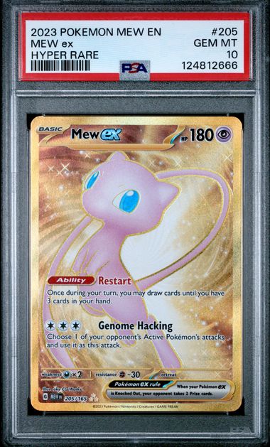 Mew EX #205/165 - Scarlet & Violet 151 - PSA 10