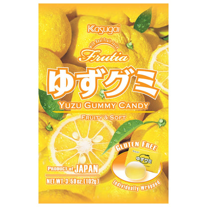 Kasugai Frutia - Yuzu Gummy Candy - 3.59oz