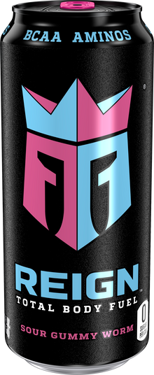 Reign Total Body Fuel, Sour Gummy Worm - Performance Energy Drink - 16 fl oz