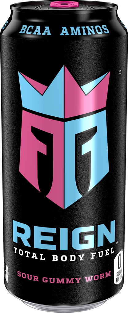 Reign Total Body Fuel, Sour Gummy Worm - Performance Energy Drink - 16 fl oz