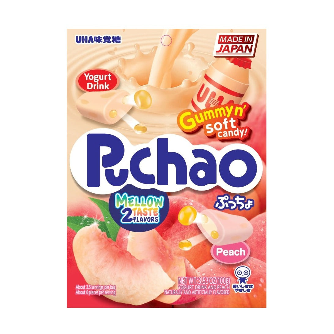 Uha Mikakuto - Puchao Yogurt and Peach Bag (3.53 oz)