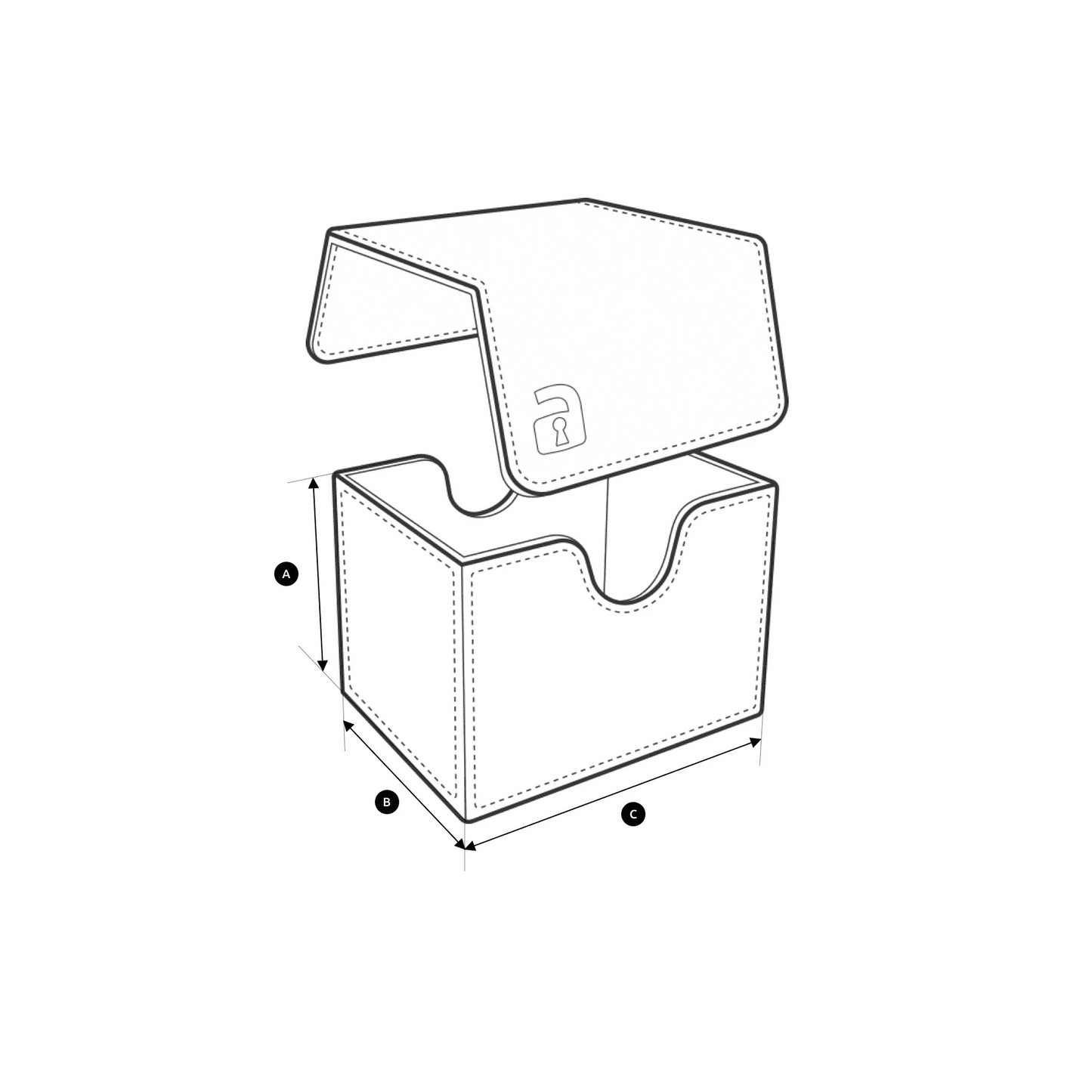 VaultX - Sideloading Deck Box 100+ Just Orange