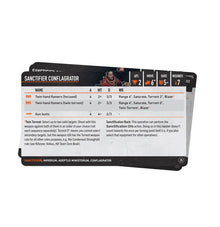 Warhammer 40k: Data Cards: Sanctifiers