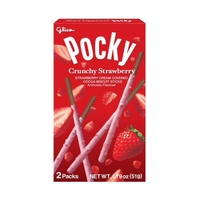 Glico Pocky - Crunchy Strawberry Pocky 1.79 oz