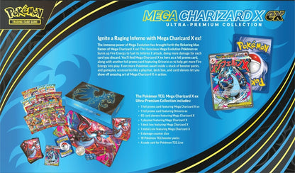 Pokemon Mega Evolutions - Mega Charizard X ex Ultra-Premium Colection