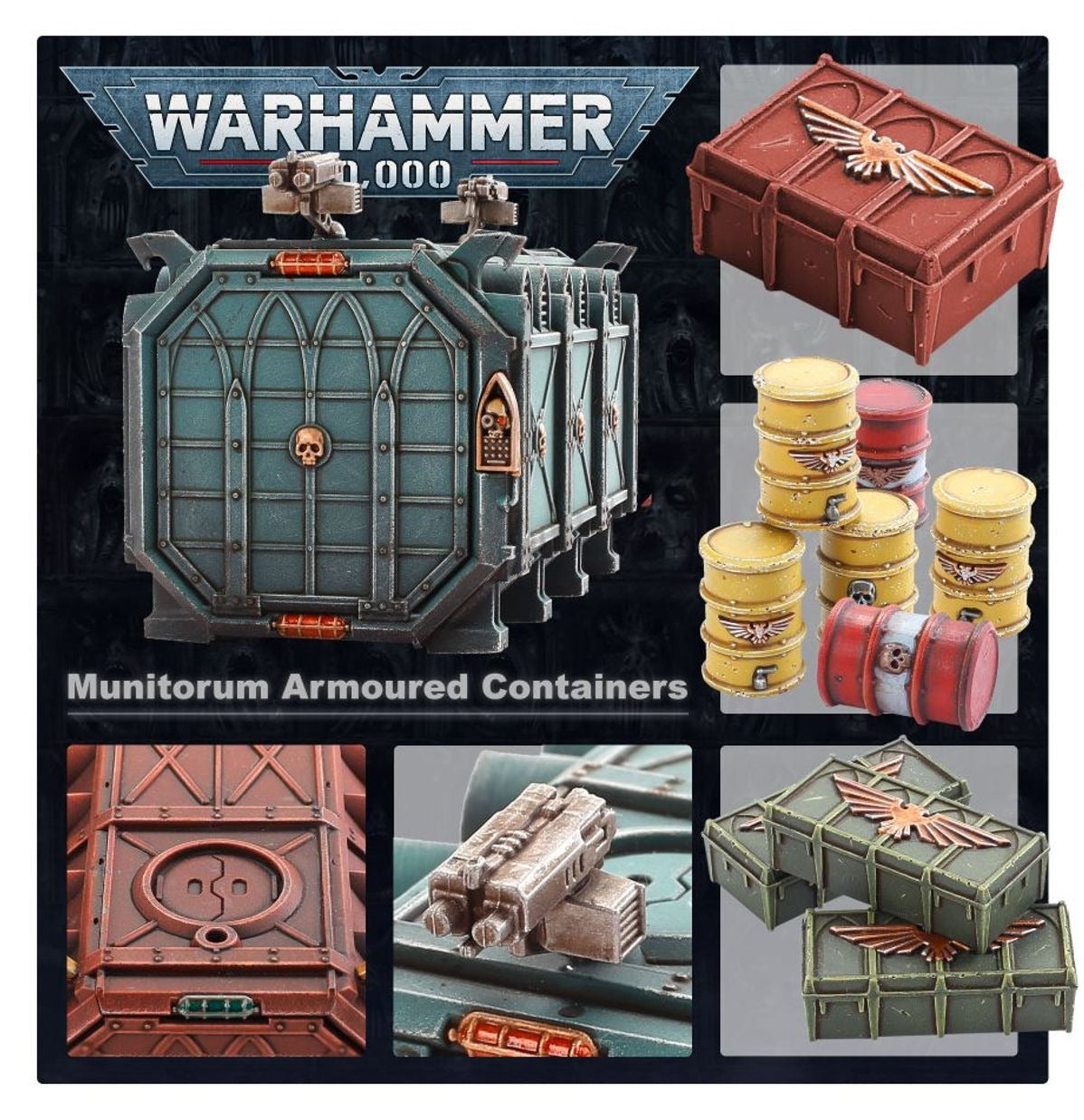 Warhammer Terrain - Battlezone: Manufactorum – Munitorum Armoured Containers
