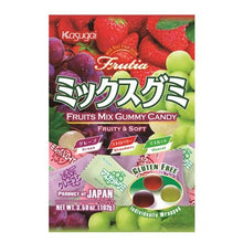 Kasugai Frutia - Fruit Mix Gummy Candy (Grape, Strawberry, Muscat) - 3.59oz