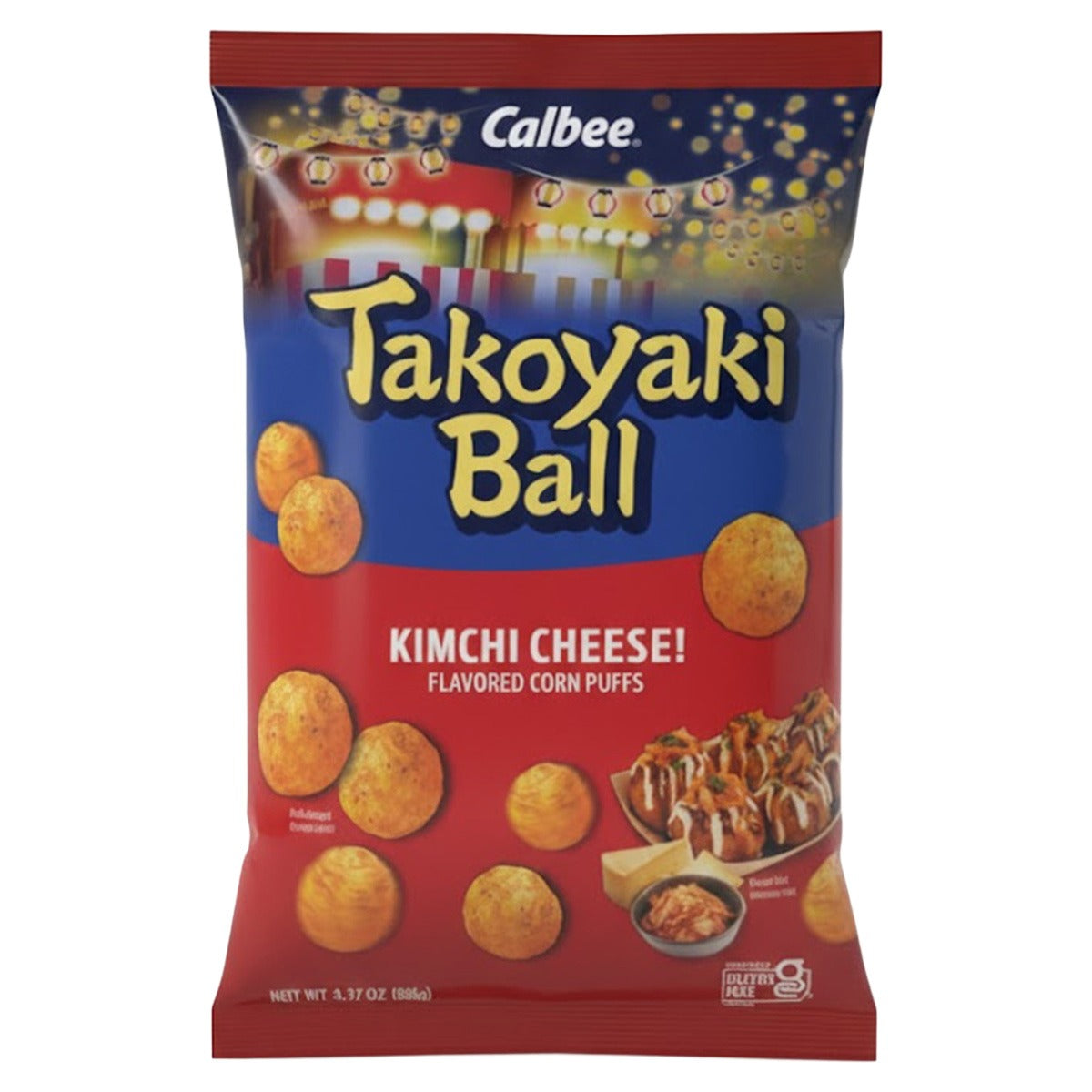 Calbee - Takoyaki Ball - Kimchi Cheese Flavor 3.17 oz