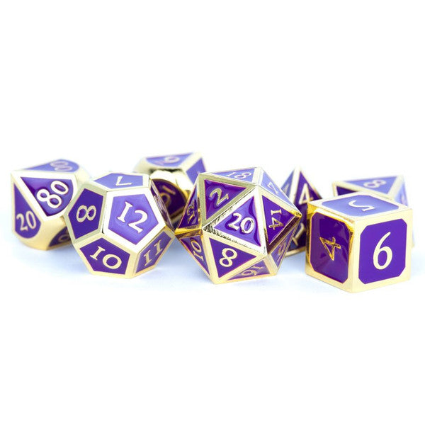 7-Set Metal Gold with Purple Enamel - Scroll and Circuit Games