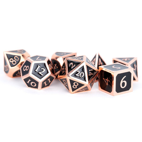 7-Set Metal Antique Copper with Black Enamel - Scroll and Circuit Games