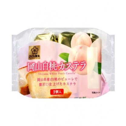 Sakura Seika Okayama - White Peach Castella Cake 130g