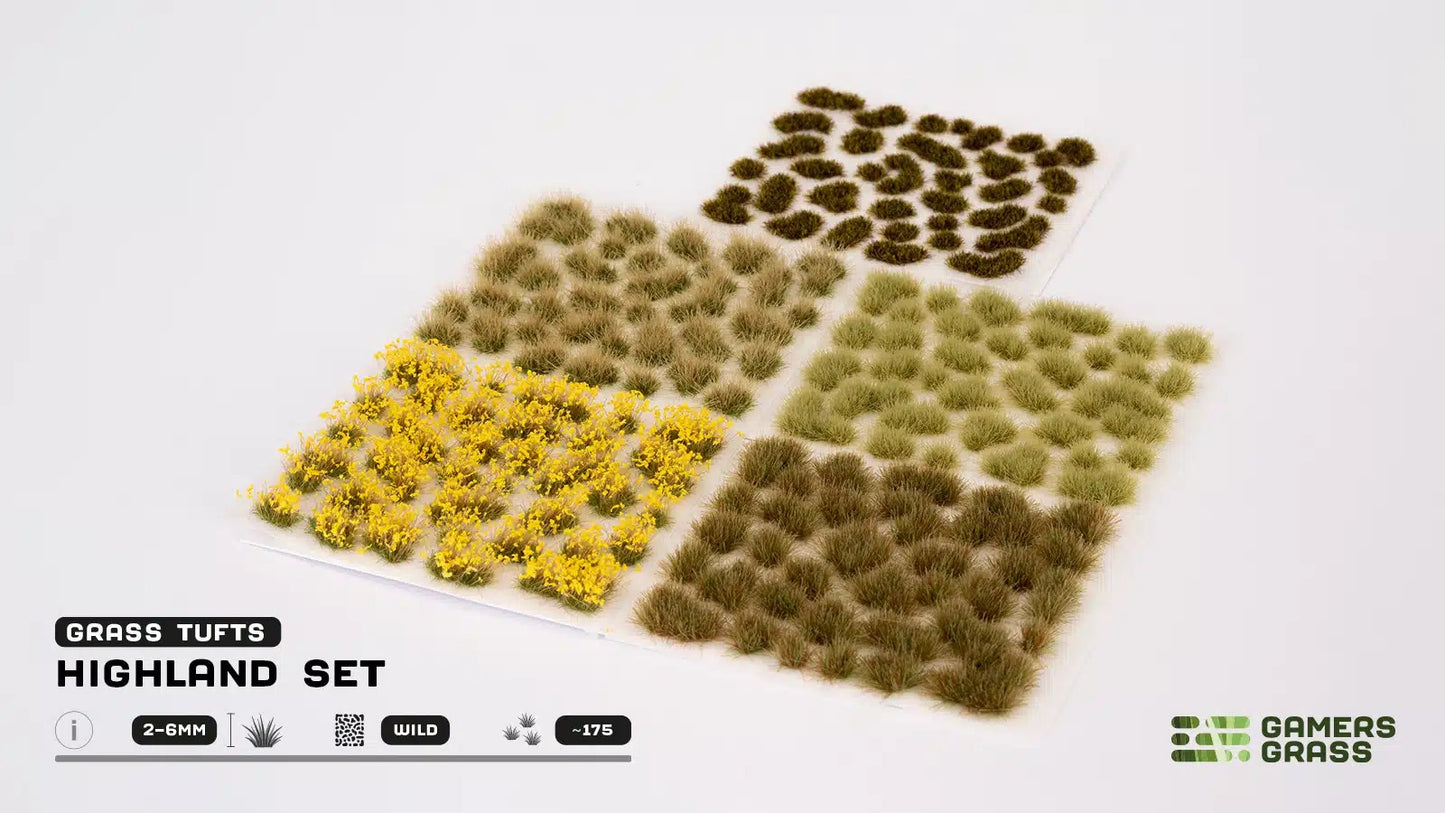Gamers Grass - Highland Tuft Set - Wild